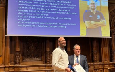 EHRENAMTSMEDAILLE FÜR DANIEL